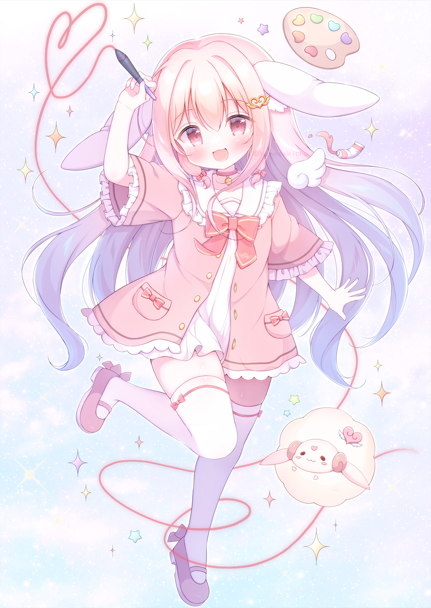 This is a pixiv picture whose title is 新キービジュアルイラスト🐇🎨.