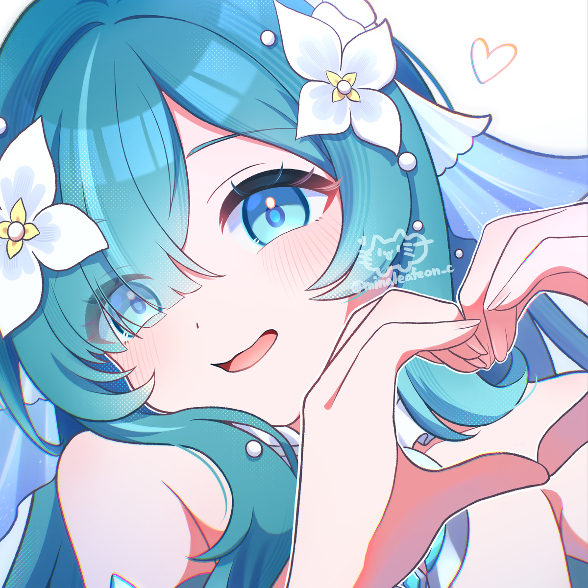 This is a pixiv picture whose title is ハート作るヴォジャニーツァ🫶.