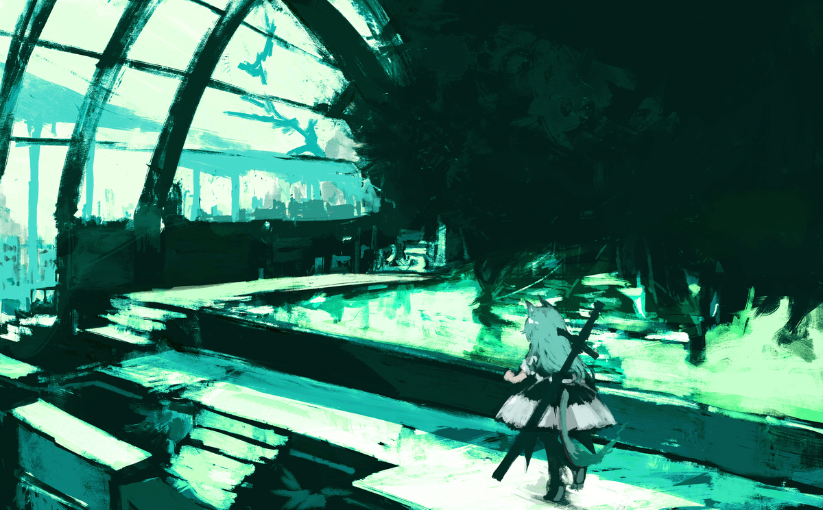 This is a pixiv picture whose title is Botanical Garden ~ Highway.