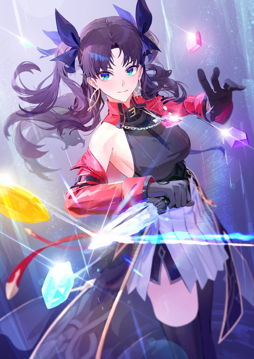 This is a pixiv picture whose title is Rin Tohsaka.