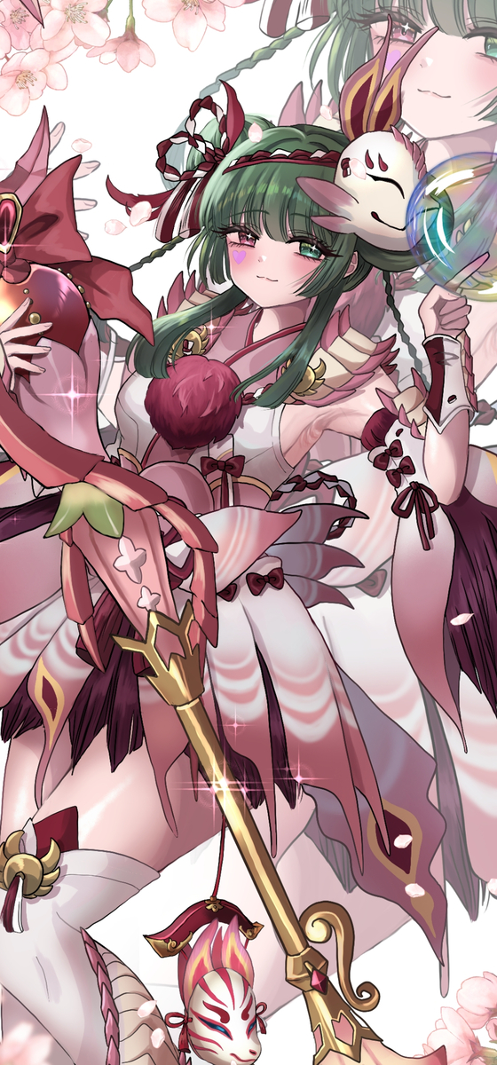 This is a pixiv picture whose title is 【モンハンご依頼絵(ミツネガンナー)】.