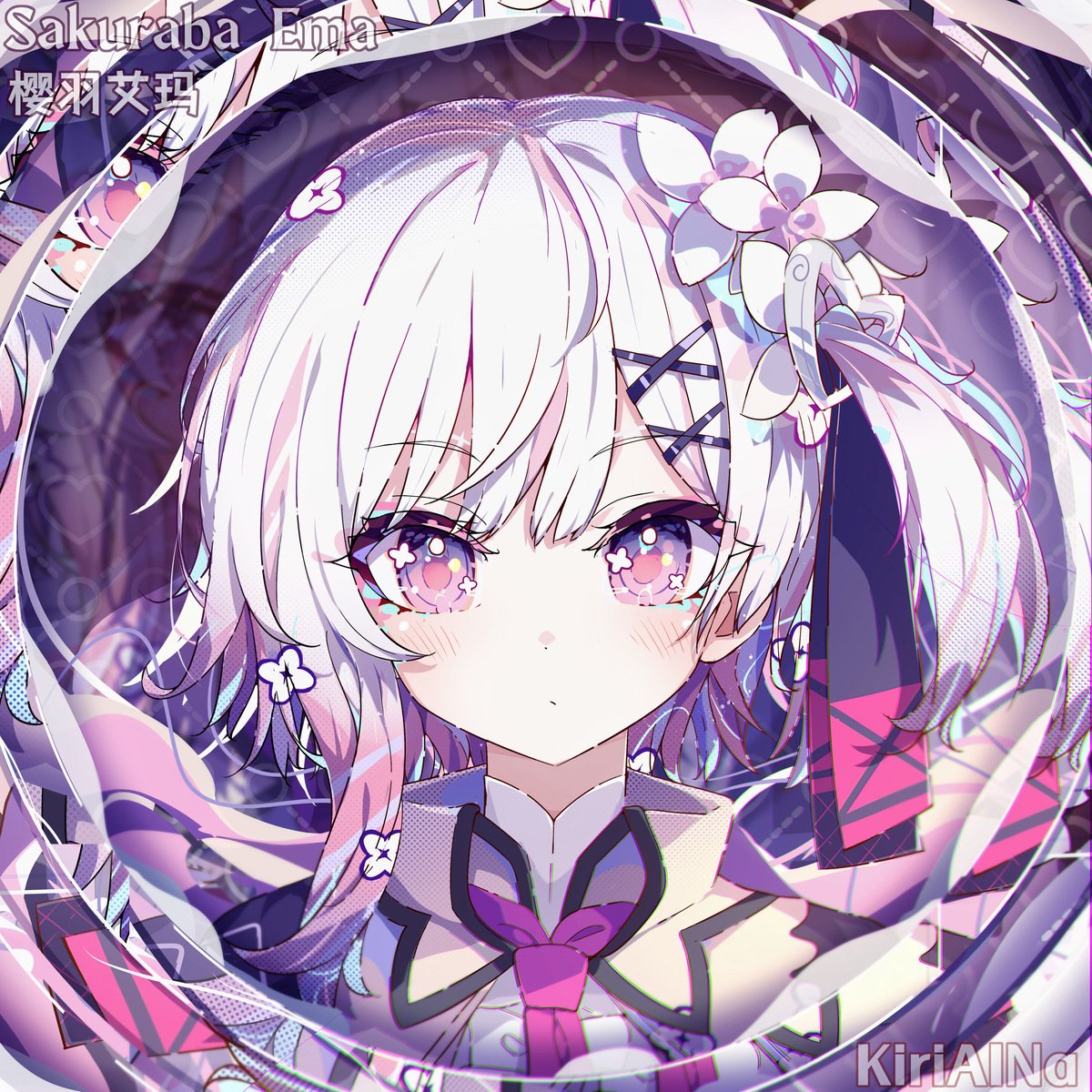 This is a pixiv picture whose title is 桜羽エマ.