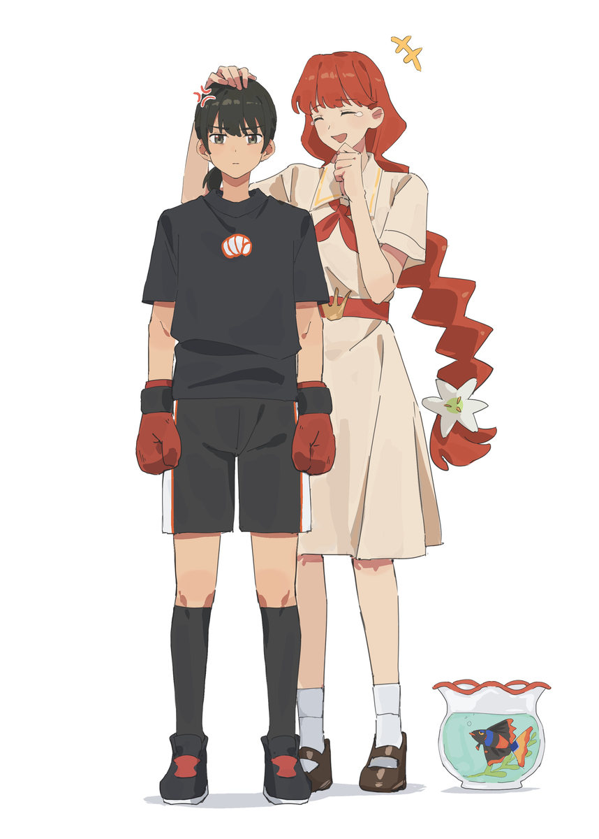 This is a pixiv picture whose title is 🐟🥊.