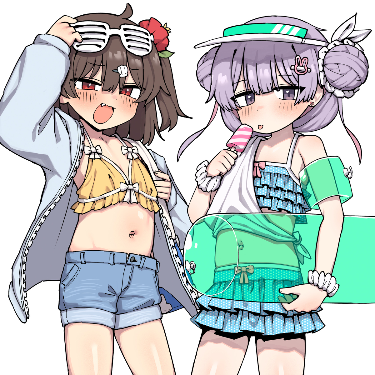 This is a pixiv picture whose title is 🍬🐰.