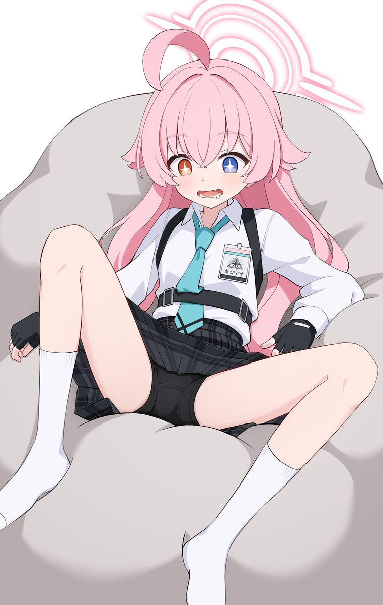 This is a pixiv picture whose title is ホシノをダメにするソファ.