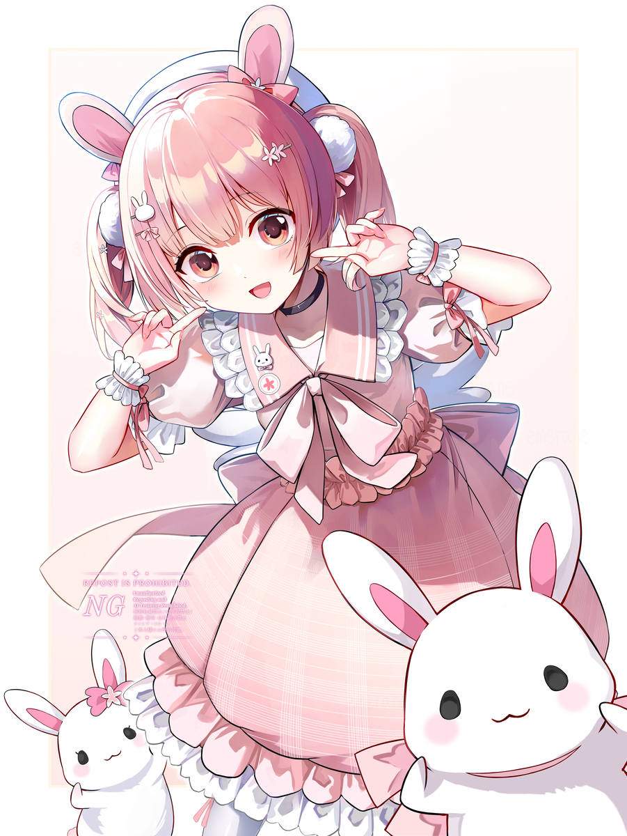 This is a pixiv picture whose title is Skebご依頼　「小花衣ももみ」ちゃん.