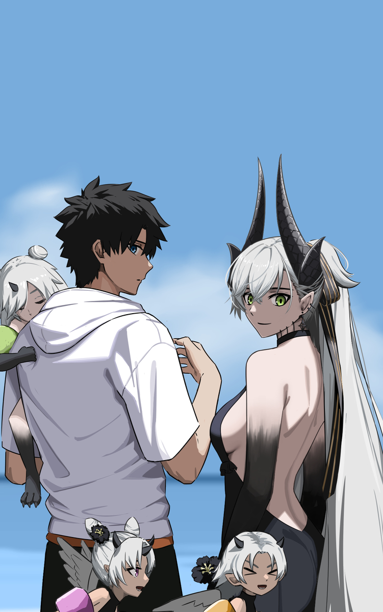 This is a pixiv picture whose title is 水着リリス.