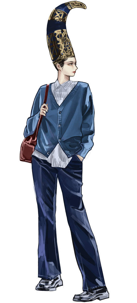This is a pixiv picture whose title is 强者的发型.