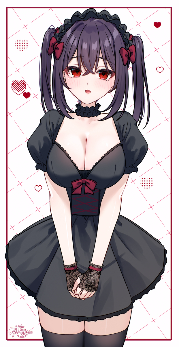 This is a pixiv picture whose title is ゴスロリ ヤンデレちゃん.