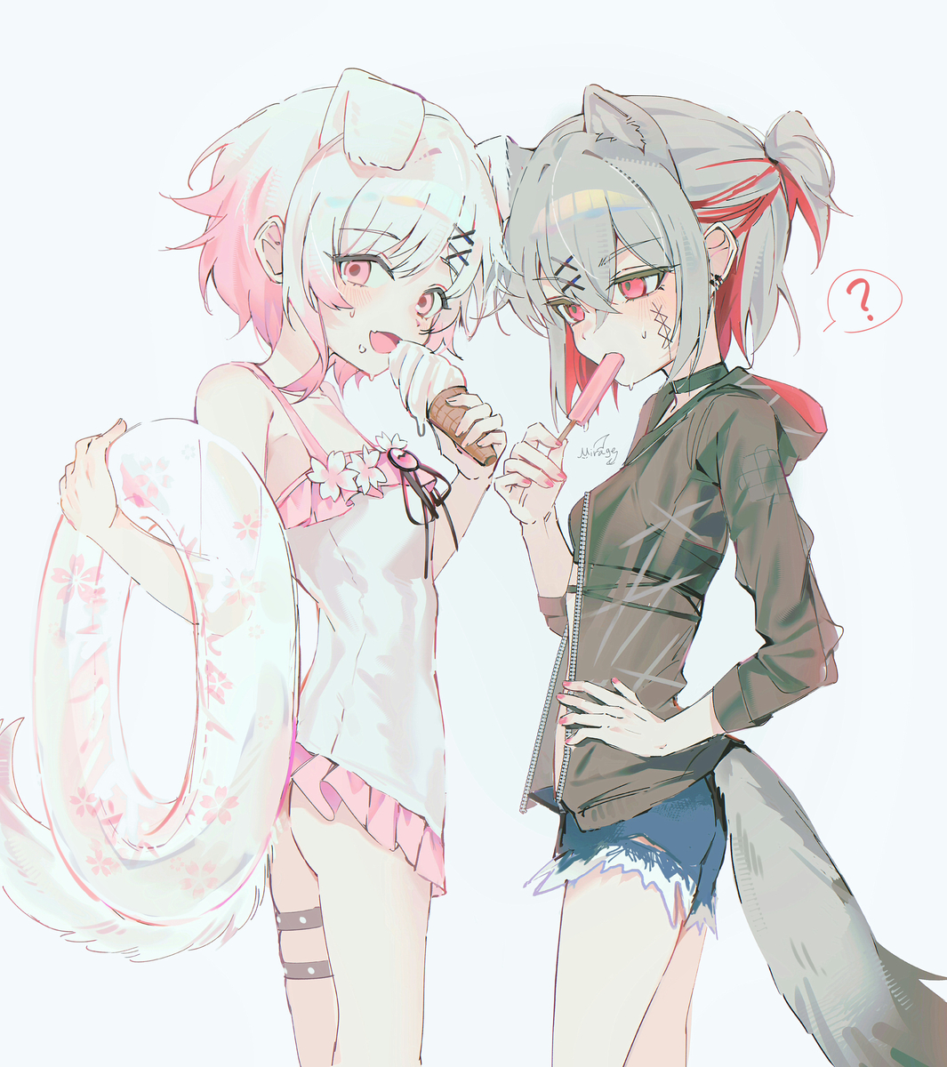 This is a pixiv picture whose title is 水着 エマアリ.
