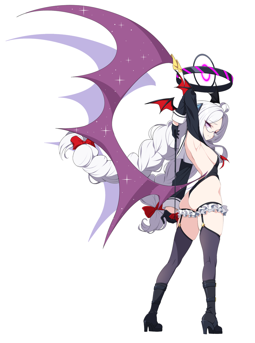 This is a pixiv picture whose title is 悪の女幹部  空崎ヒナ.