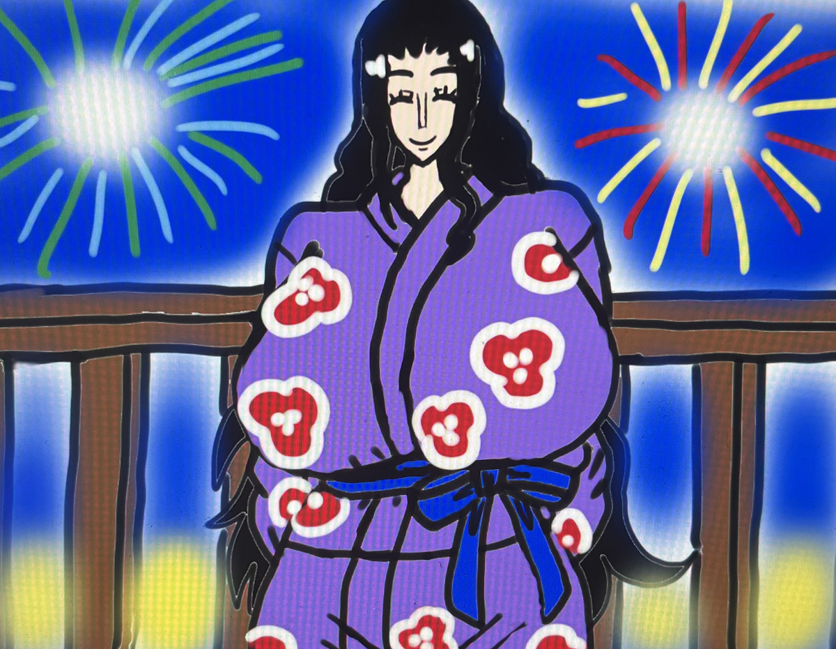 This is a pixiv picture whose title is ロビンと花火大会❤️✨🎆✨❤️.