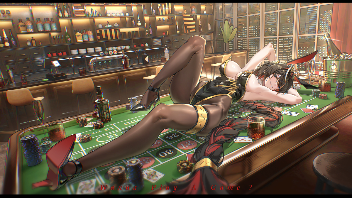 This is a pixiv picture whose title is 赌桌kf子.