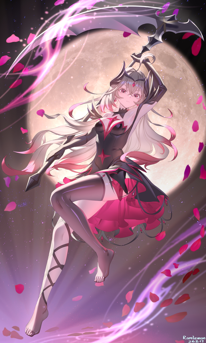 This is a pixiv picture whose title is 露露卡的黑化形态.
