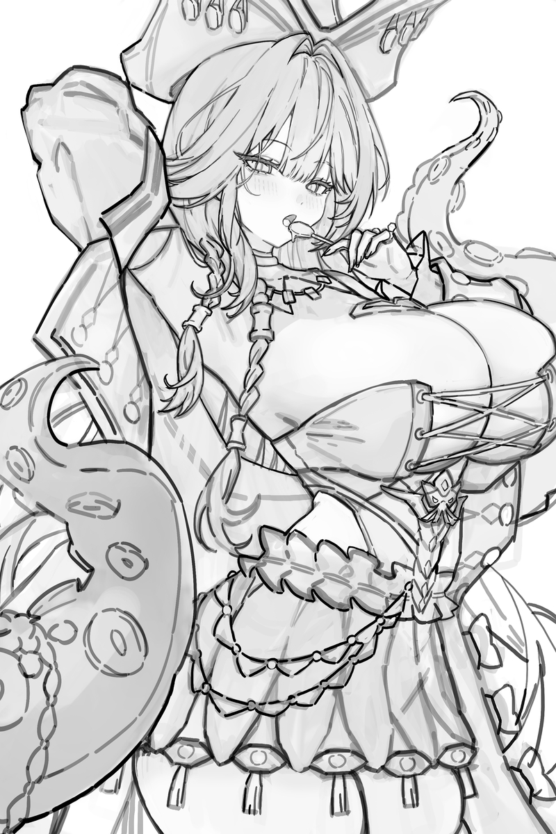 This is a pixiv picture whose title is drafts.