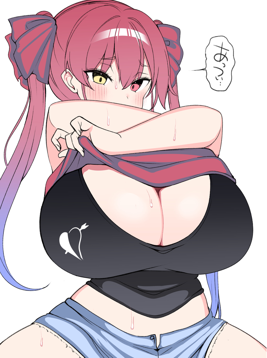 This is a pixiv picture whose title is 猛暑.