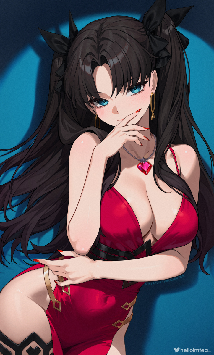 This is a pixiv picture whose title is 遠坂凛 \ Rin Tohsaka.