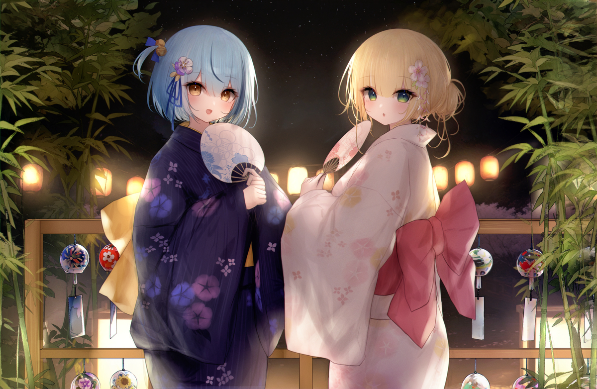 This is a pixiv picture whose title is 夏祭り.