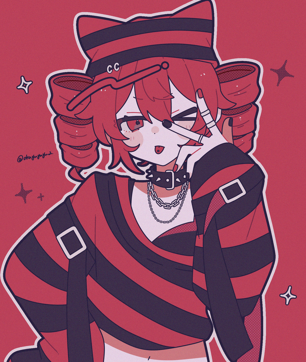 This is a pixiv picture whose title is パンクテト.