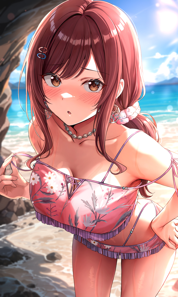 This is a pixiv picture whose title is 「着替えるからちょっとあっち向いてて…」.