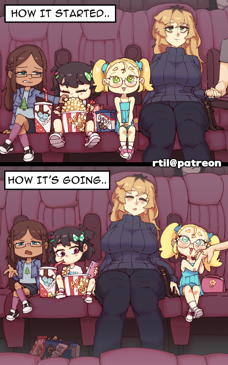 This is a pixiv picture whose title is Plus Three | Cinema Shuffle.