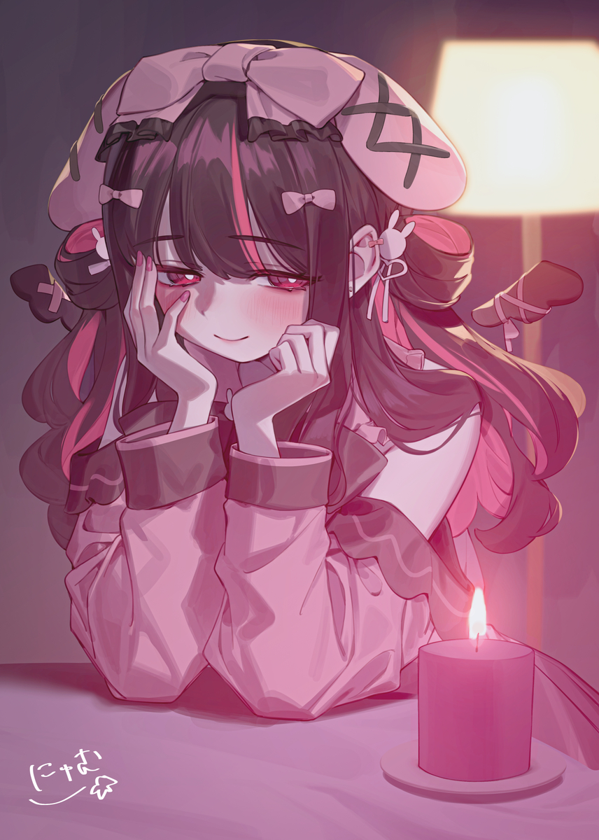 This is a pixiv picture whose title is 架空の地雷系vtuber.