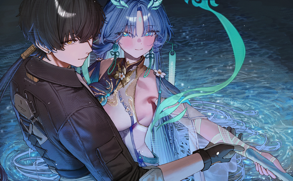 This is a pixiv picture whose title is Qingxiao.