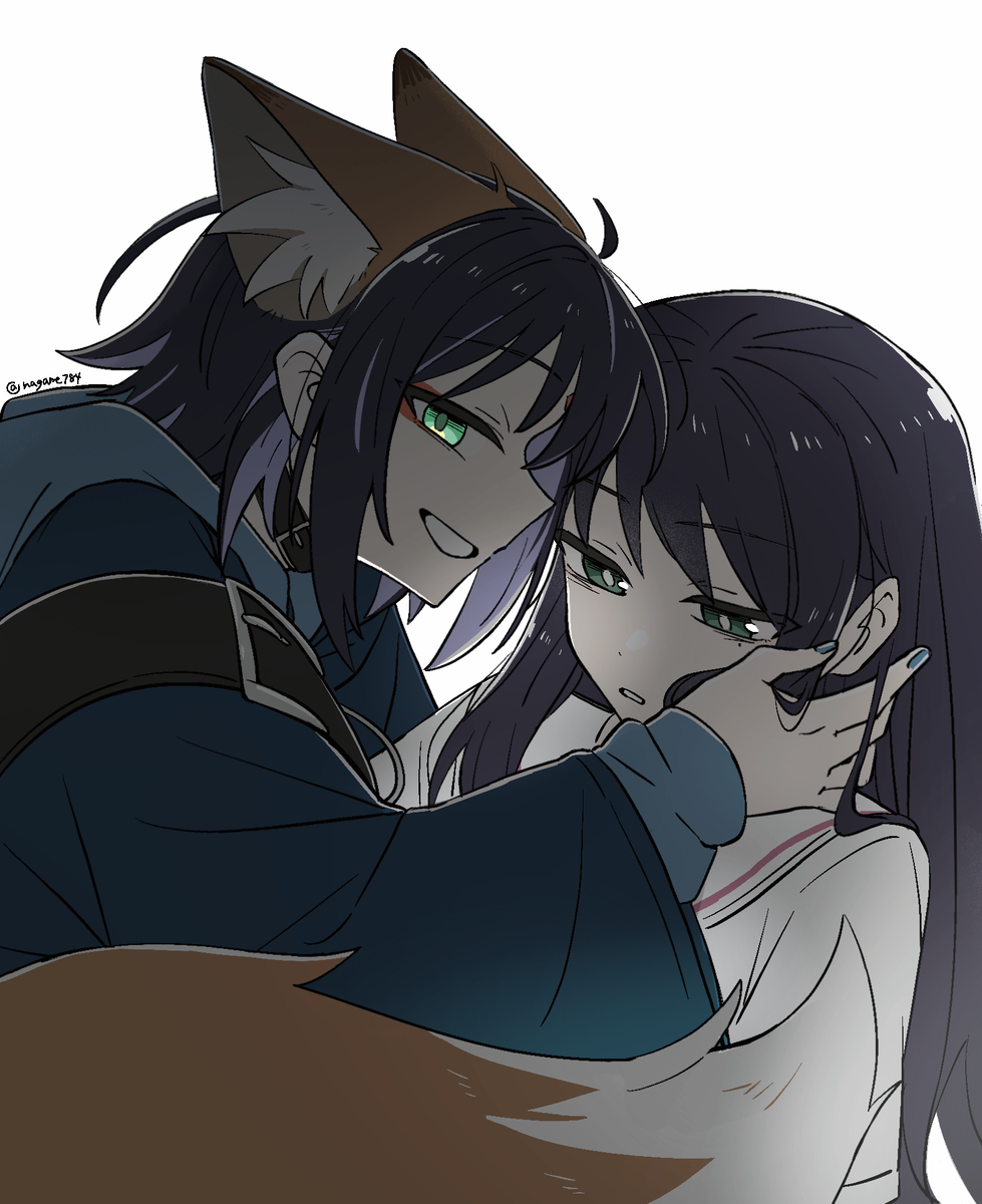 This is a pixiv picture whose title is 🦊×🦊.