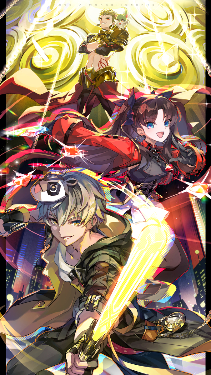 This is a pixiv picture whose title is スタレ×Fateコラボ～！.