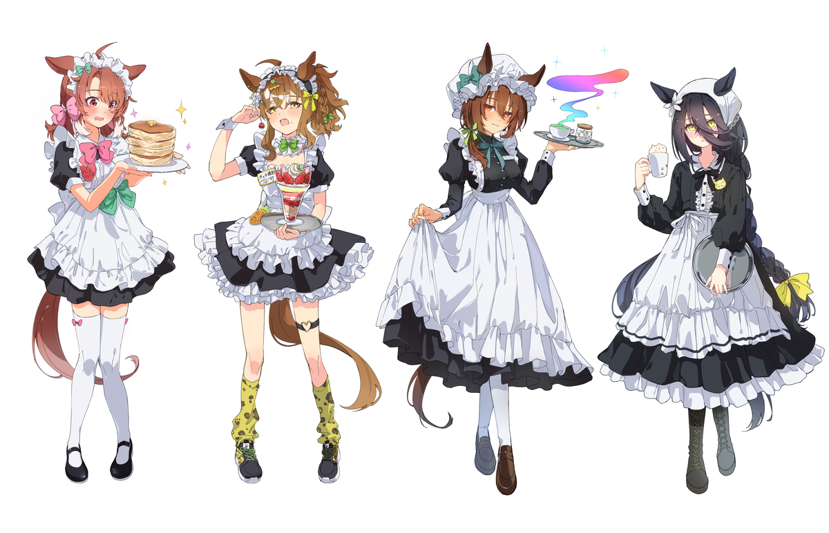 This is a pixiv picture whose title is メイド服JDAM.