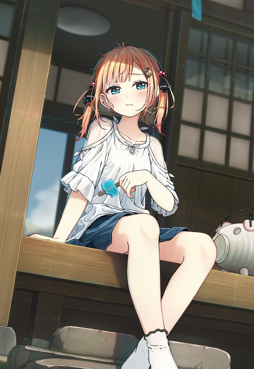 This is a pixiv picture whose title is ひとときの夏.
