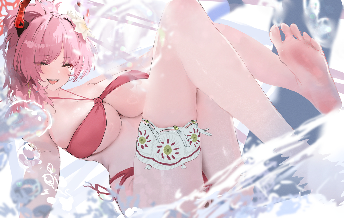This is a pixiv picture whose title is Satsuki.