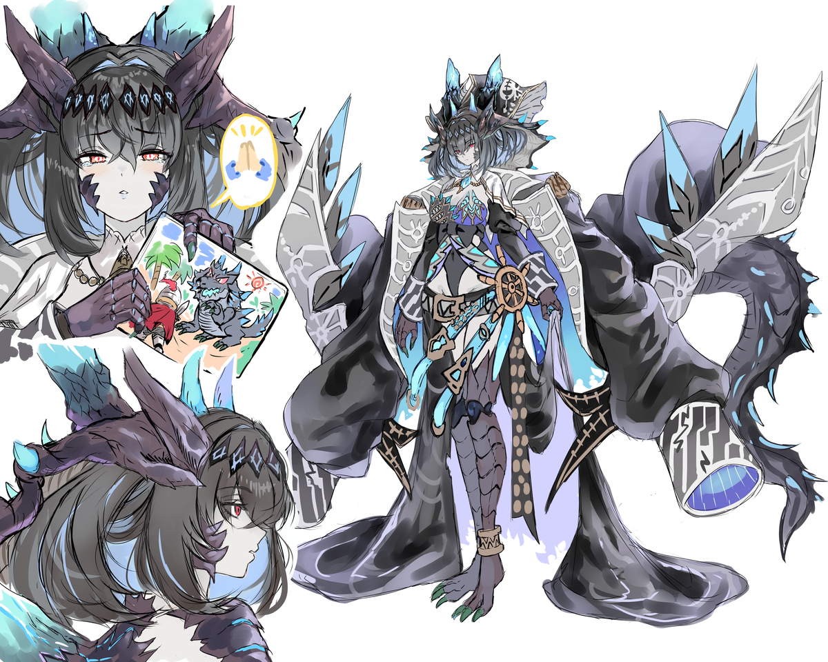 This is a pixiv picture whose title is ラギア希少種.