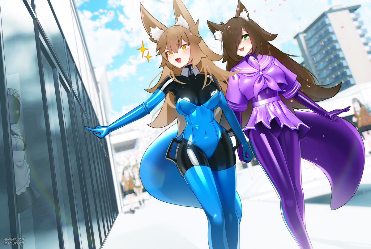 This is a pixiv picture whose title is walk.
