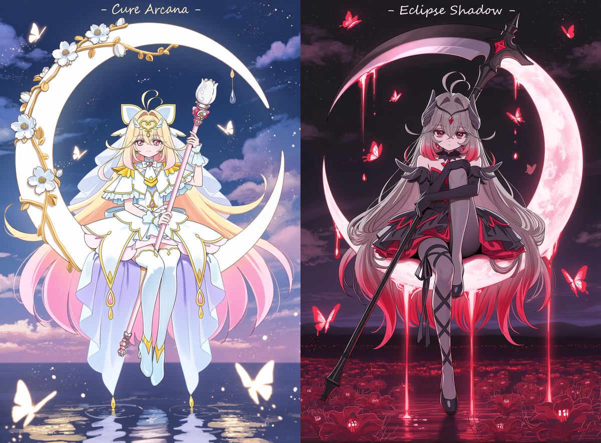 This is a pixiv picture whose title is ⚪|⚫.