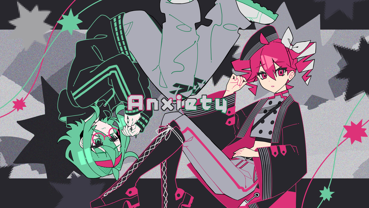 This is a pixiv picture whose title is 不安.
