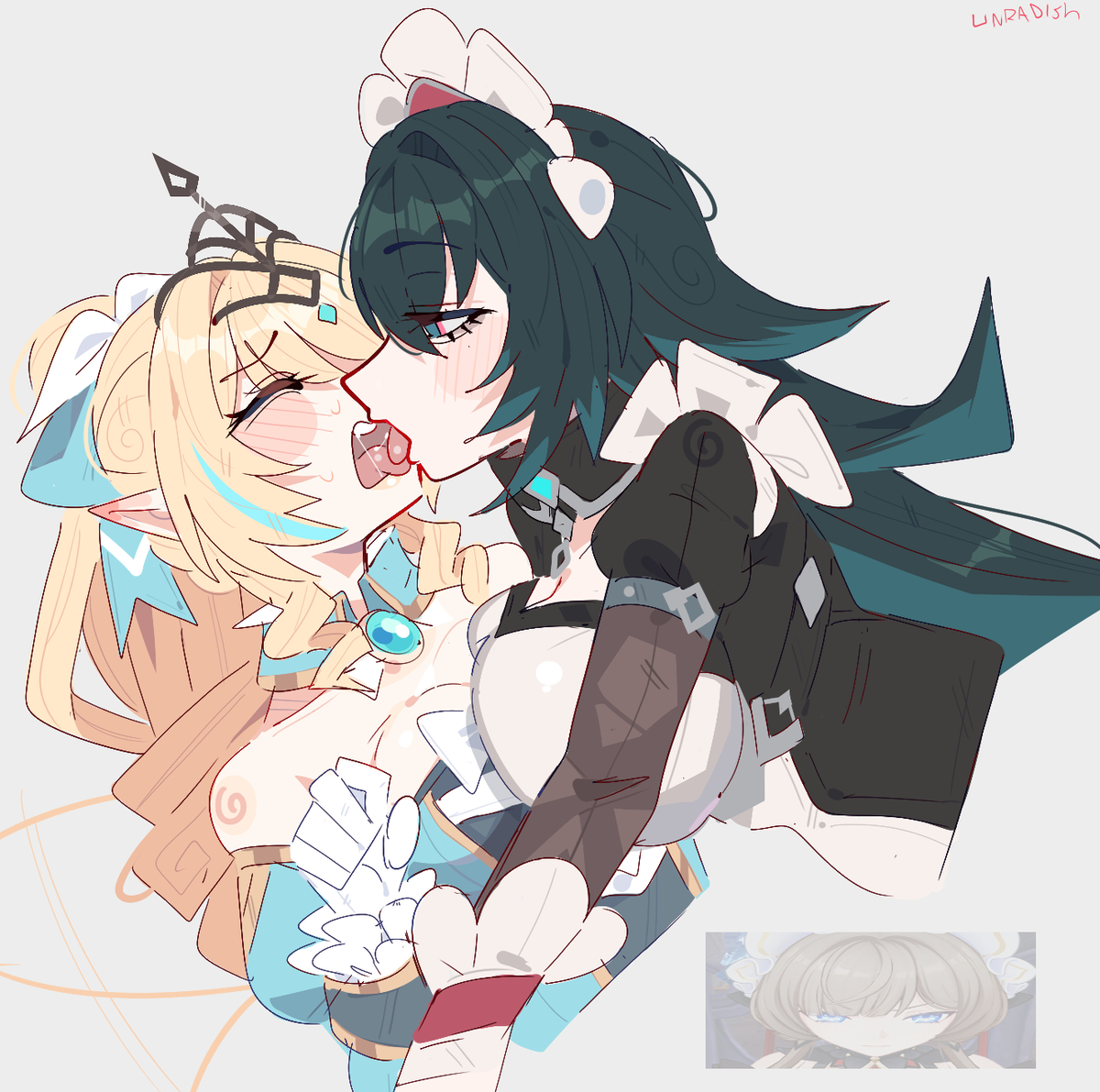This is a pixiv picture whose title is Danica and Vesna.