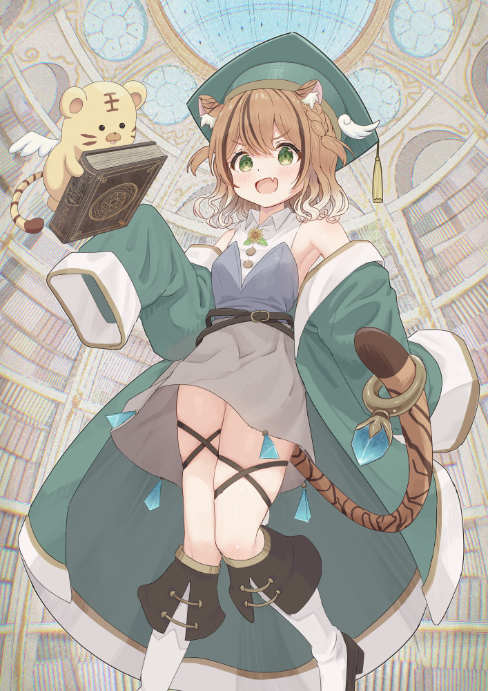This is a pixiv picture whose title is VSの賢者　琥珀ひなた.