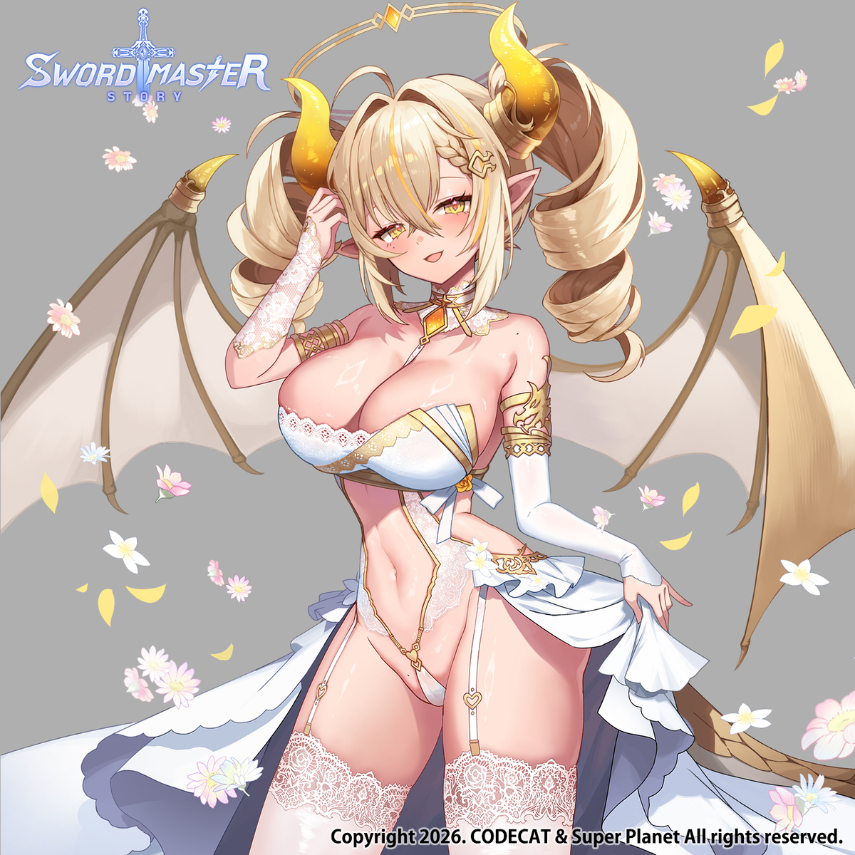 This is a pixiv picture whose title is 【お仕事】 Sword Master Story.