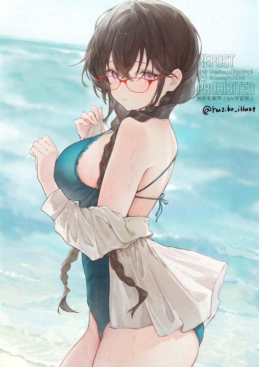 This is a pixiv picture whose title is 地味だけど気になる子.