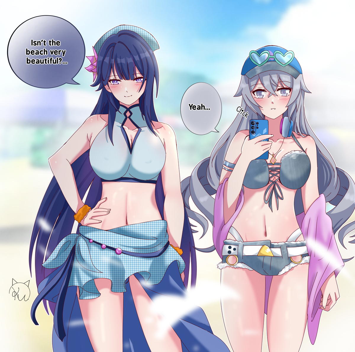 This is a pixiv picture whose title is Summer time~.