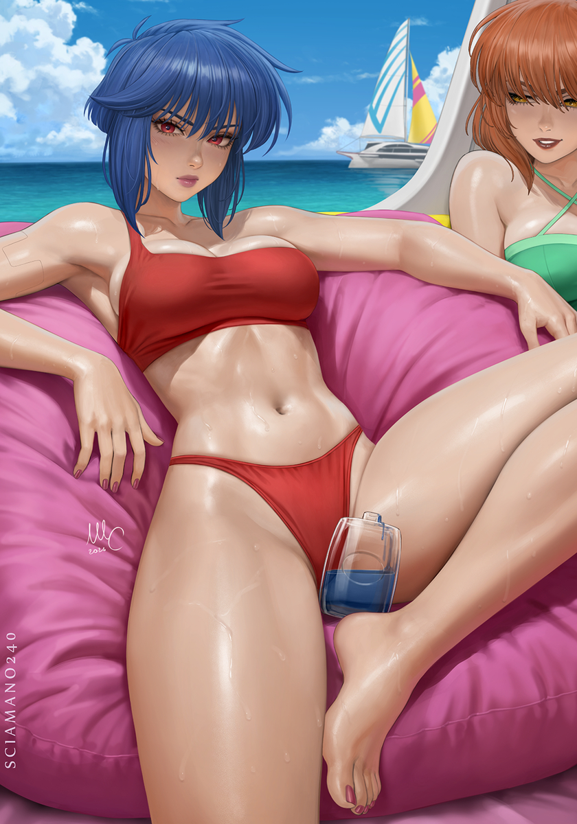 This is a pixiv picture whose title is Motoko Kusanagi.