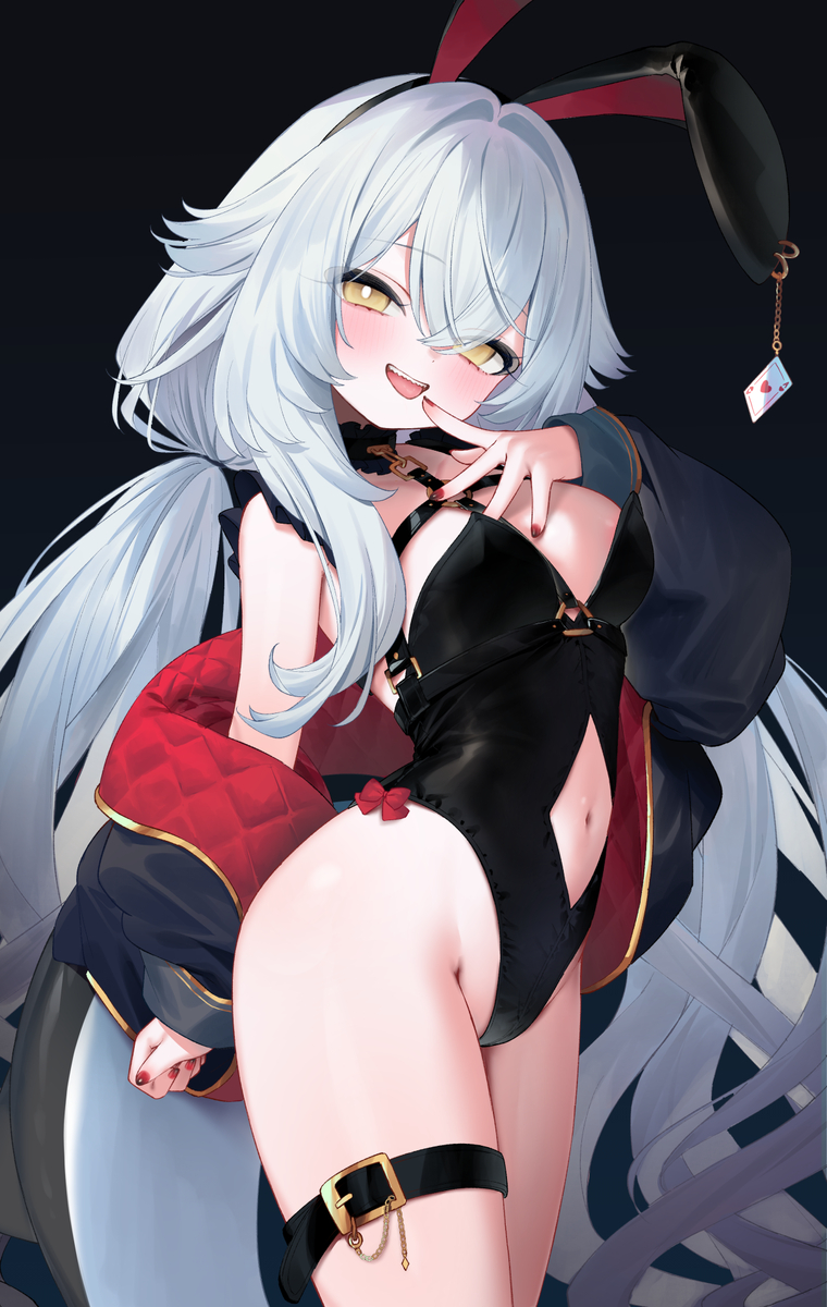 This is a pixiv picture whose title is バニールルネちゃん🦈🐇.