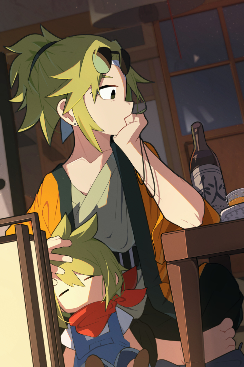 This is a pixiv picture whose title is キスケ.