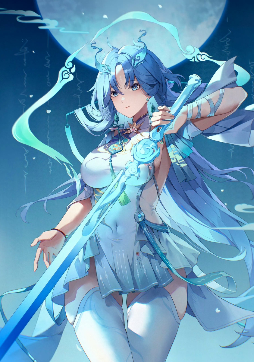 This is a pixiv picture whose title is Qingxiao.