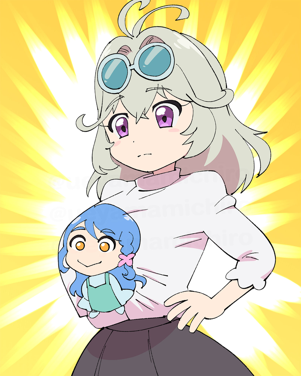 This is a pixiv picture whose title is 泣いて笑ってケンカして.