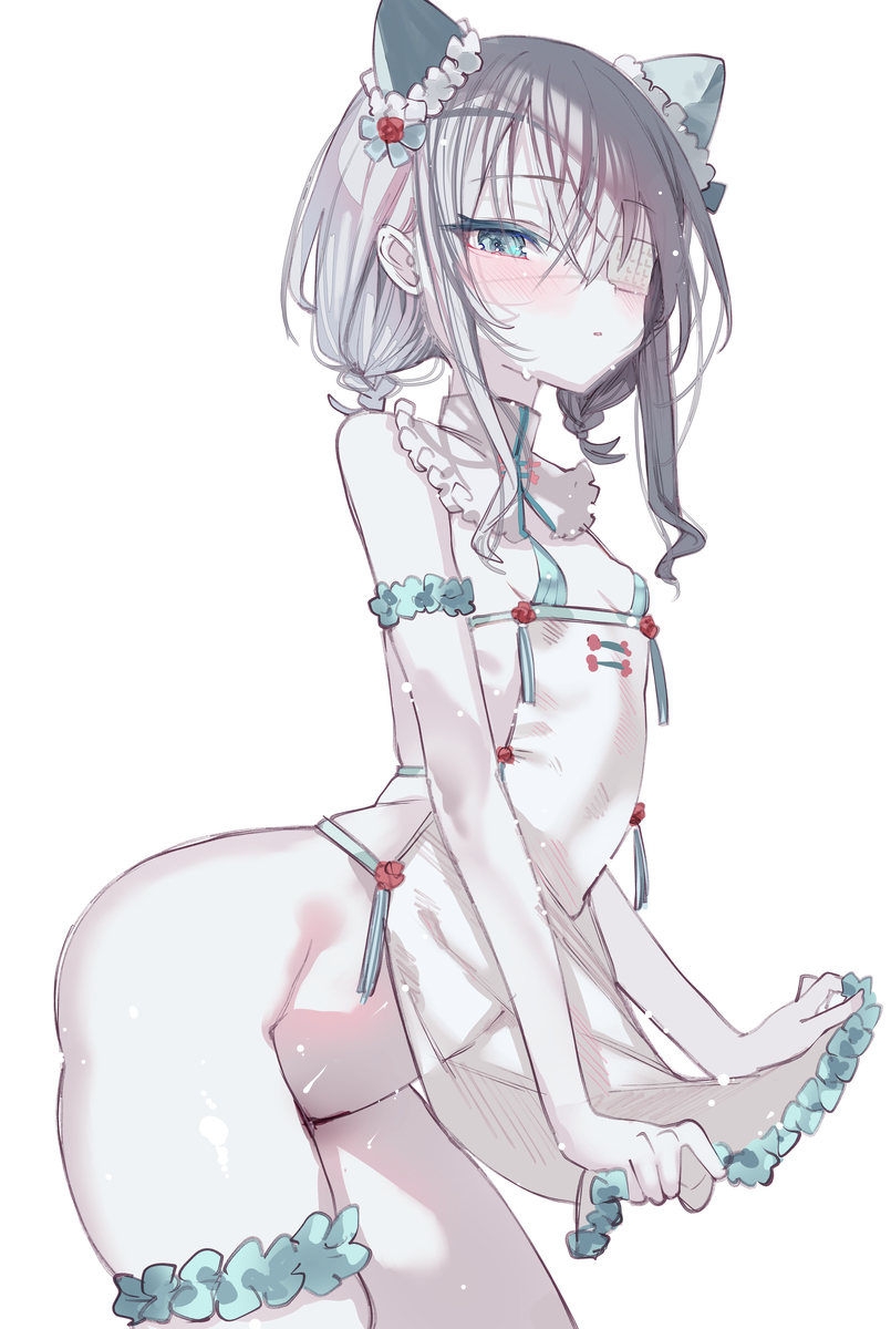 This is a pixiv picture whose title is 【お知らせ】一寸見葉一ちゃんのガレージキットが販売中です！🩵🐭.