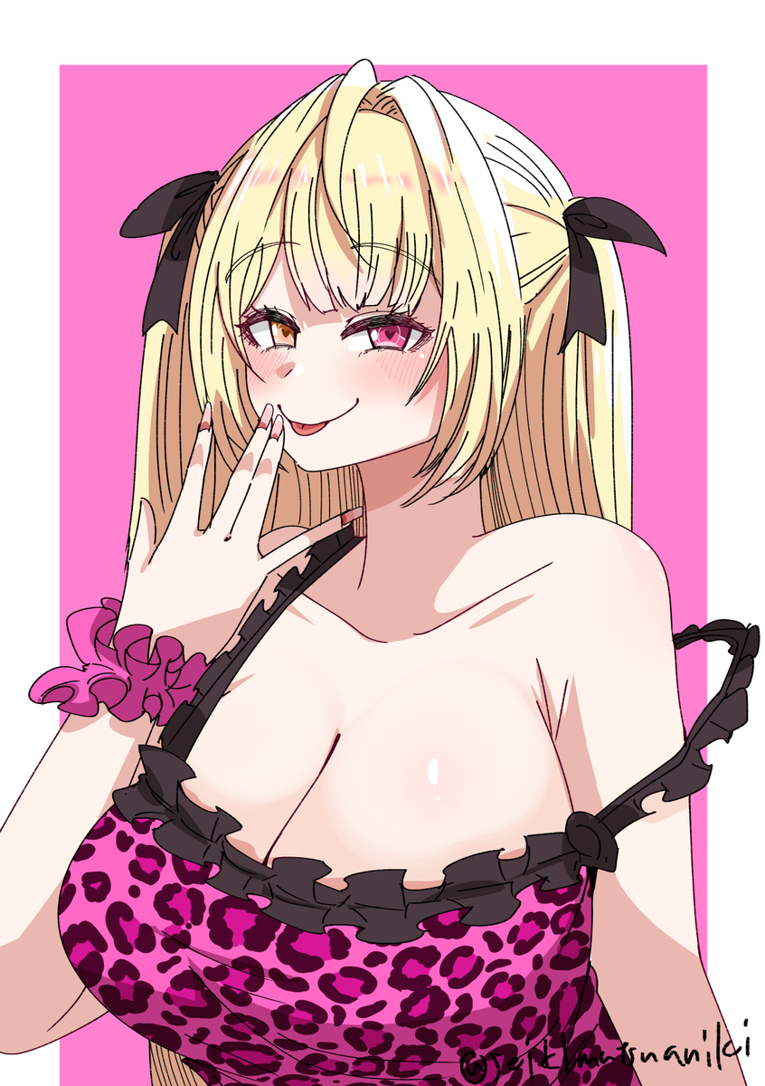 This is a pixiv picture whose title is なんかピンクの豹柄みたいなやつまとめ.