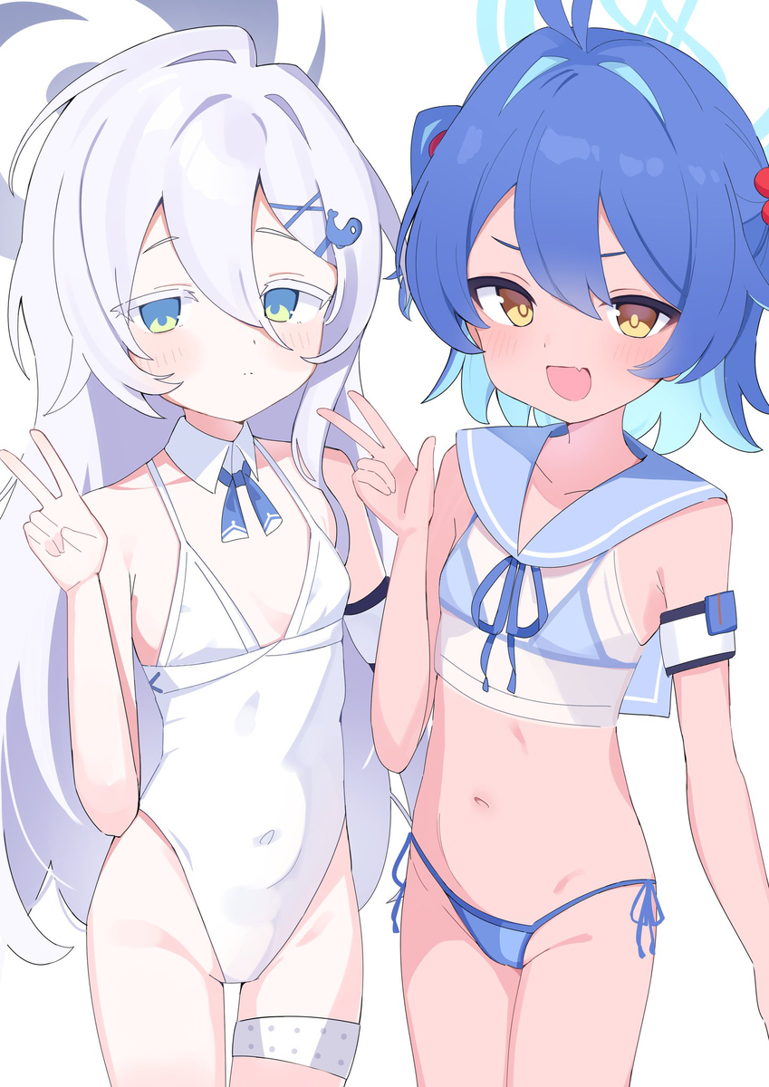 This is a pixiv picture whose title is うすほそとほそ.