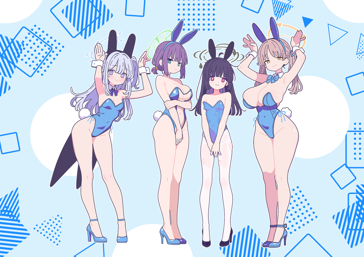 This is a pixiv picture whose title is バニーの日　RABBIT小隊.